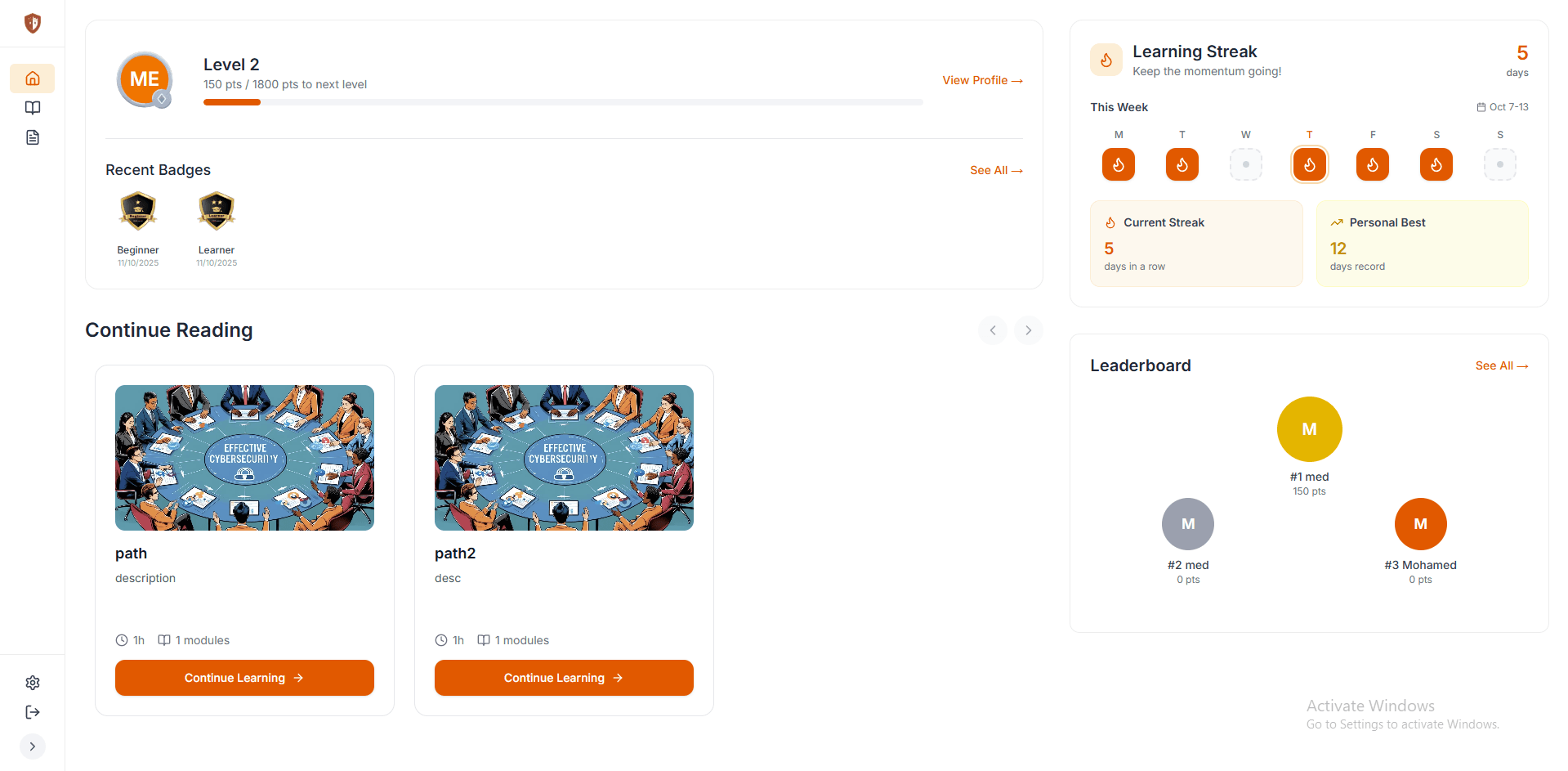 Interactive OT Learning Modules